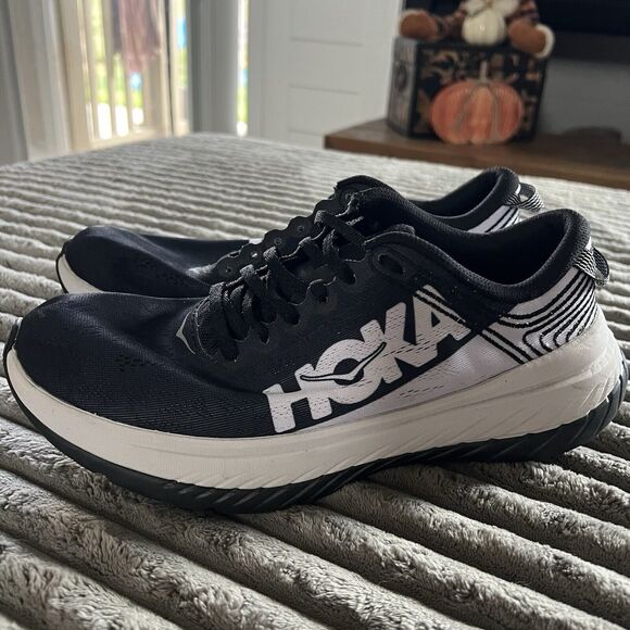 Hoka One One Carbon X Black Nimbus Cloud Running Shoes Women Size US 9.5 - Picture 3 of 10